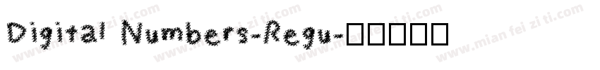 Digital Numbers-Regu字体转换